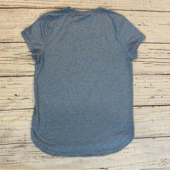 Athleta Womens Tee Shirt Uptempo Quarry Cottage Blue Short Sleeve Tee Size Small - Picture 3 of 10